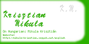 krisztian mikula business card